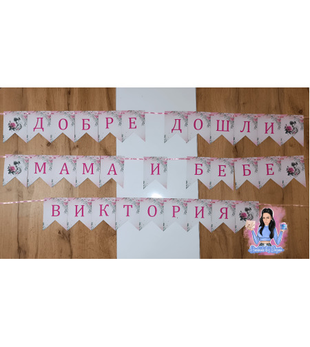 Банер за посрещане на тема 