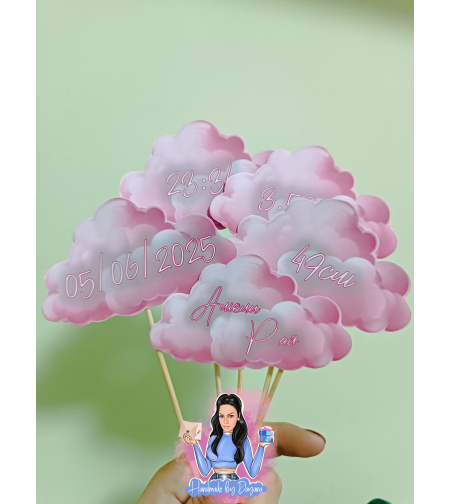 Топер с рождени данни – персонализирани топери за новородено