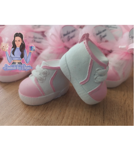 Подаръци за гости - обувка/буйка в розово