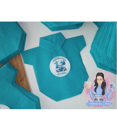 Салфетка във формата на боди ''Мече''