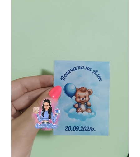 Магнити на тема '' Мече на син облак ''