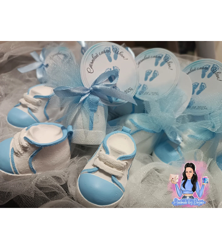 Подаръци за гости - обувка/буйка в синьо