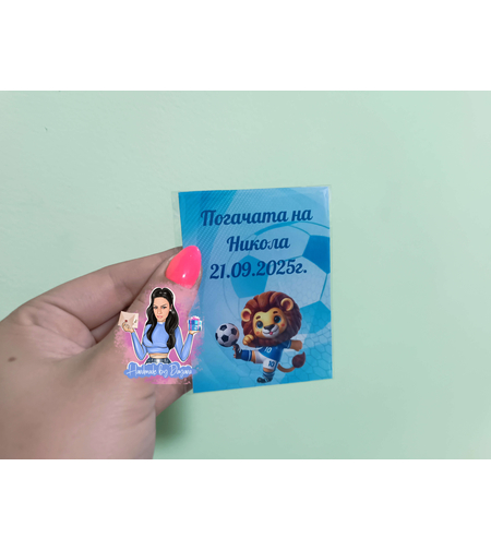 Магнити на тема '' Лъвче футболист''