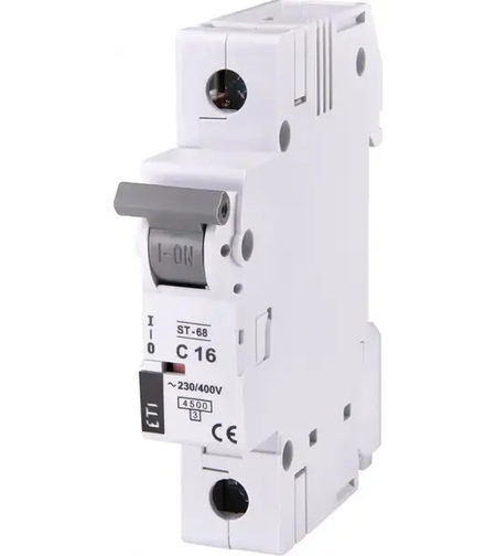 Автоматичен прекъсвач ETI ST-68 (4.5kA) 1p C 16A