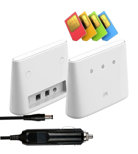 4G РУТЕР НА 12 ВОЛТА ZTE MF293N, СЛОТ ЗА СИМ КАРТА