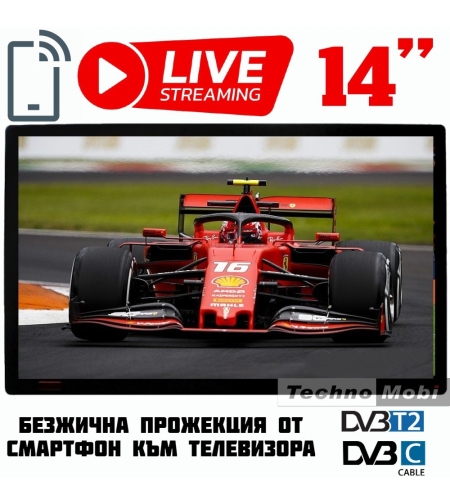 ТЕЛЕВИЗОР НА 12 ВОЛТА NORTHERN CROSS NC-D14S, 14 ИНЧА, 12 ВОЛТА, ВГРАДЕНА СТРИЙМИНГ ФУНКЦИЯ
