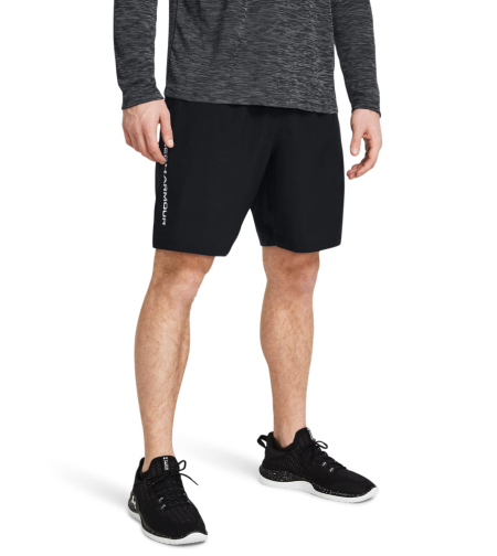 UA WOVEN WDMK SHORTS Black White Men