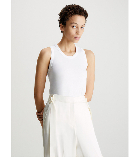 SMOOTH COTTON TANK Bright White Women