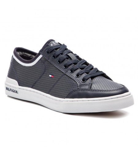 TOMMY HILFIGER CORE CORPORATE LEATHER SNEAKER