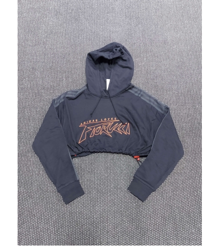 Adidas x fiorucci crop hoodie дамско S размер