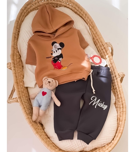 Бебешки ватиран комплект BLUMEFI  BEIGE