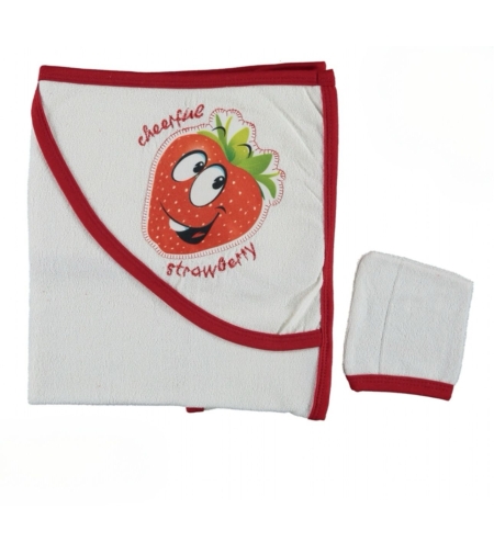 Бебешка хавлия  STRAWBERRY