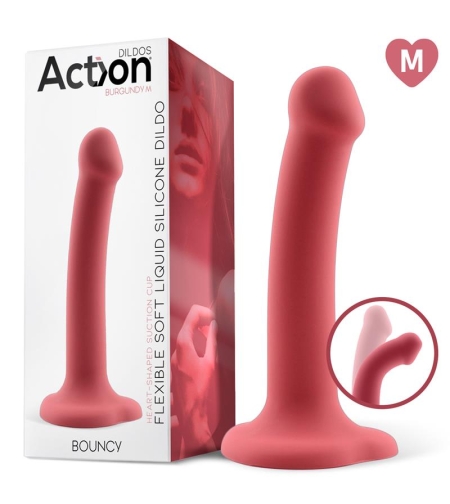 Силиконово дилдо ACTION Bouncy Liquid, хипер-гъвкав, 7
