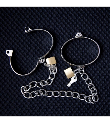 Метални белезници за ръце LATETOBED BDSM LINE за мъже