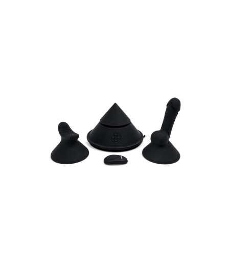 Комплект вибратор за двойки The Cowgirl Cone Черен