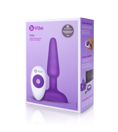 Аналена тапа с дистанционно управление B-Vibe 05882530000 Лилав