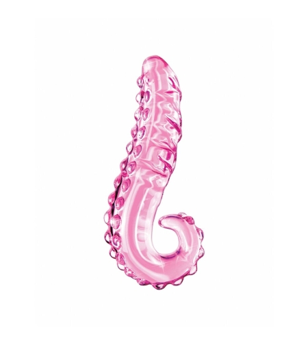 Стъклено Извито Розово Дилдо Pipedream Icicles