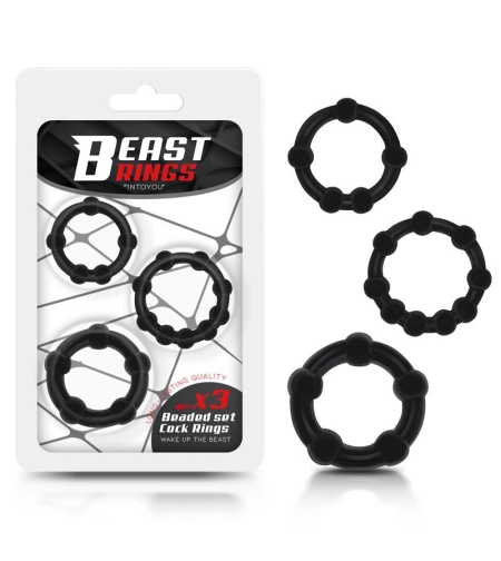 Комплект от 3 пръстена за пенис BEAST RINGS