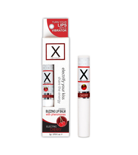 Балсам за устни с феромони - X On The Lips череша Sensuva