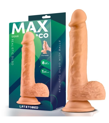 MAX & CO Dean Реалистичен дилдо с тестиси 8.5