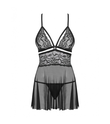 Нощница Obsessive 838-BAB-1 Черен S/M