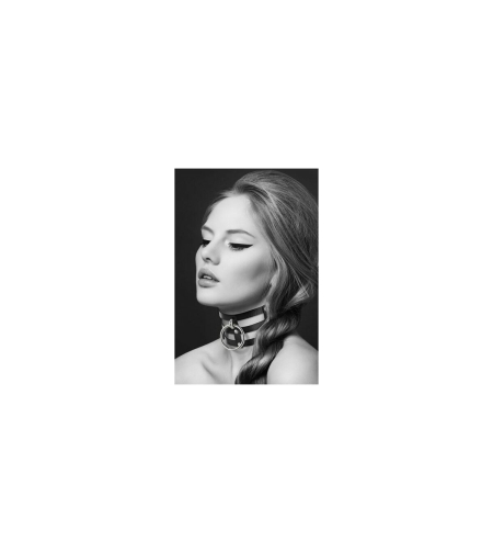 Черна кожена яка Bijoux Pour Toi