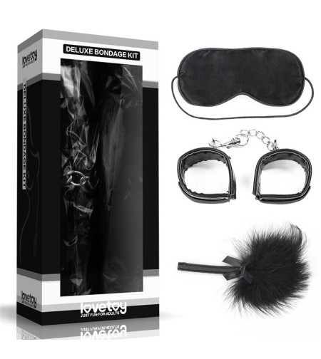 Черен BDSM комплект за обвързване LOVETOY Deluxe
