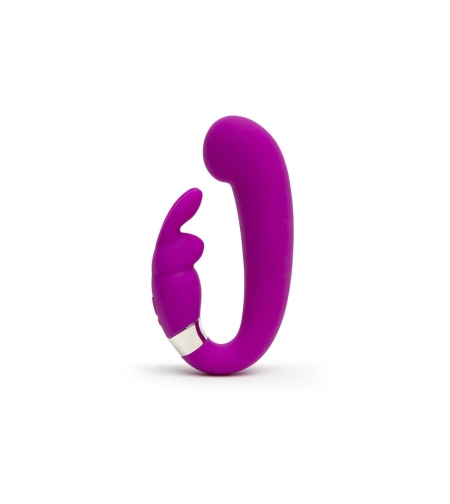 Вибратор заек и за G точка Happy Rabbit G-Spot Clitoral Curve Лилав