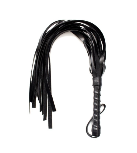 LATETOBED BDSM LINE Камшик 45 см Черен