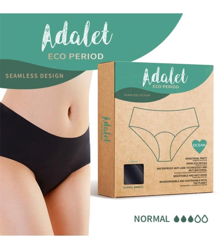 ADALET ECO PERIOD Ocean Менструални бикини Normal, Размер XXL