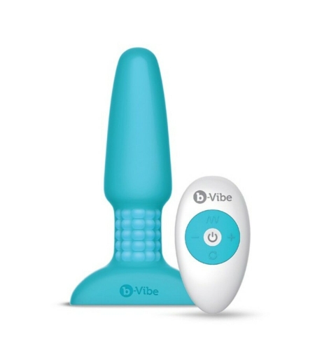 Анална тапа с дистанционно управление B-Vibe RIMMING PLUG 2 Син