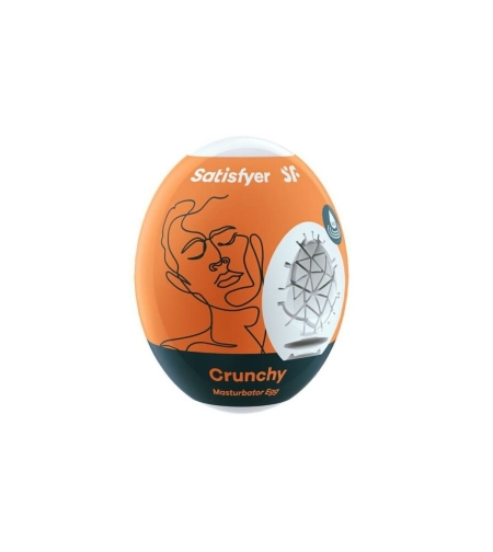 Яйце за Мастурбиране Satisfyer Crunchy Оранжев
