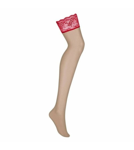 Чорапи Obsessive Lovica Червен S/M