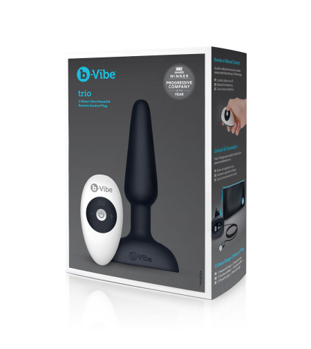 Аналена тапа с дистанционно управление B-Vibe 05882610000 Черен