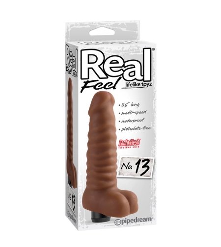 Реалистичен кафяв вибратор Real feel № 13