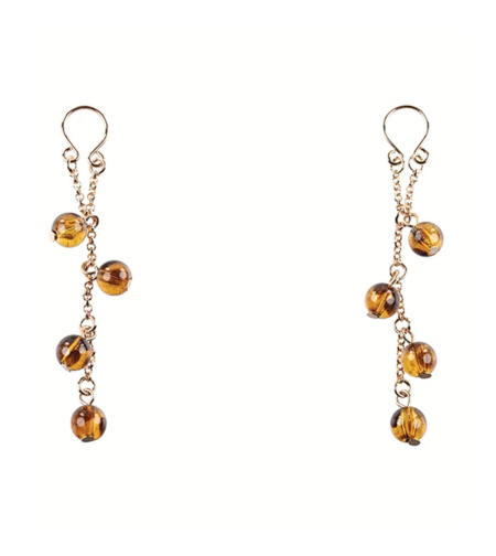 Щипки за зърна с верига Sportsheets Amber