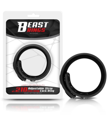 BEAST RINGS Плътен силиконов регулируем лентов пенис пръстен 15-21 см