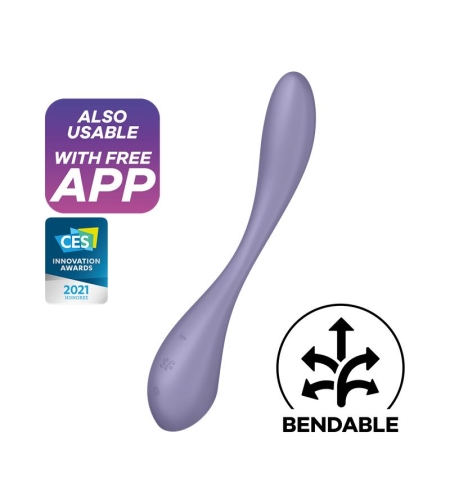 Мултивибратор SATISFYER G-Spot Flex 5+ с приложение Satisfyer Connect, цвят лилав