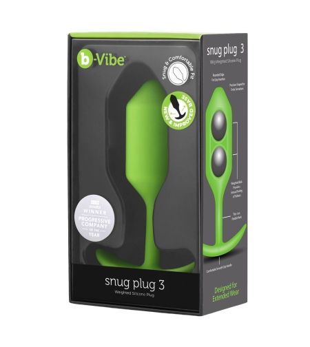 Анален разширител B-Vibe 3 Зелен Верде Лимон