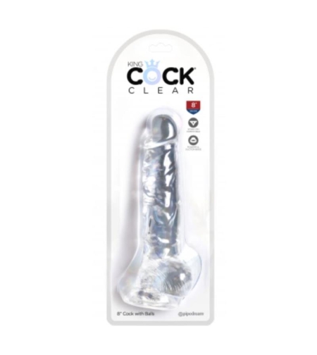 KING COCK Реалистичен дилдо с тестиси 8