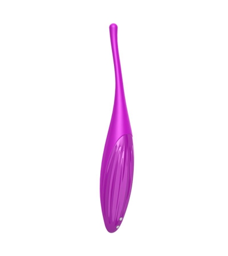 Лилав въртящ се клиторен SATISFYER TWIRLING JOY с приложение