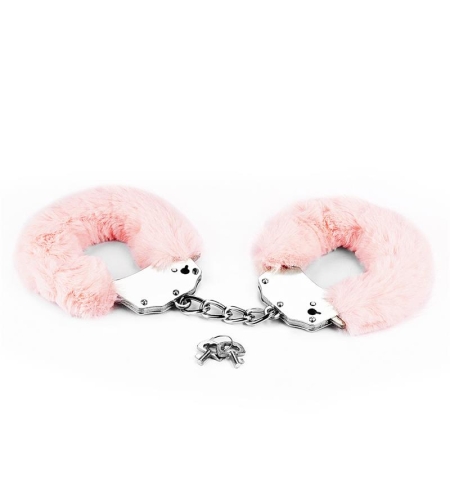 Метални белезници LOVETOY Furry Metal Pink