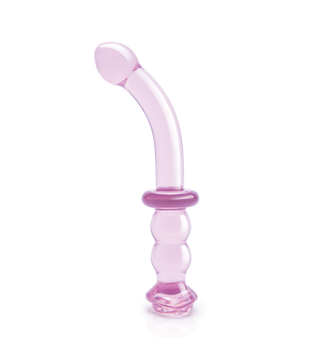 Дилдо Dream Toys Glaze Glass G-spot Роза