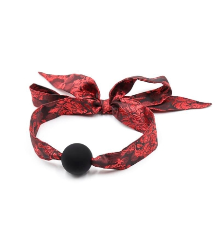 Fetish Addict Silicone Ball Gag Red/Black – Силиконов балгаг