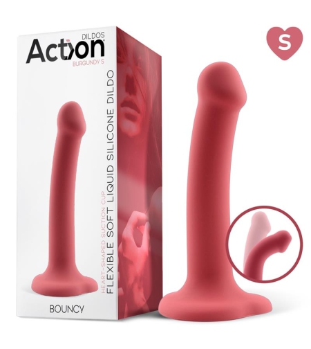 Силиконово дилдо ACTION Bouncy Liquid, хипер-гъвкав, 6,5