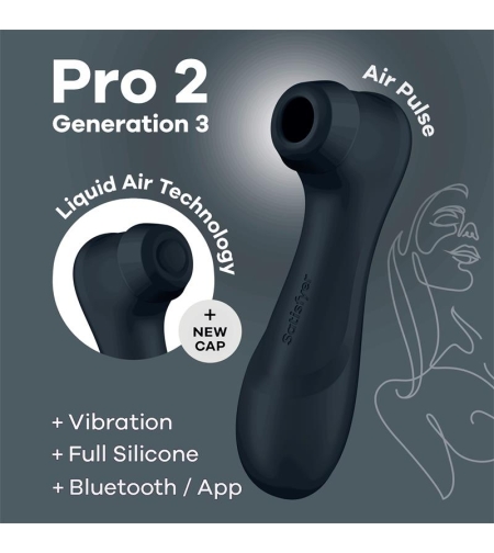 SATISFYER Pro 2 Gen 3 Технология за течен въздух Всмукване и вибрация