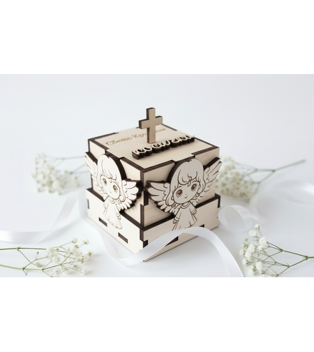 Кутийка за Свето кръщение,, ангелче момиче