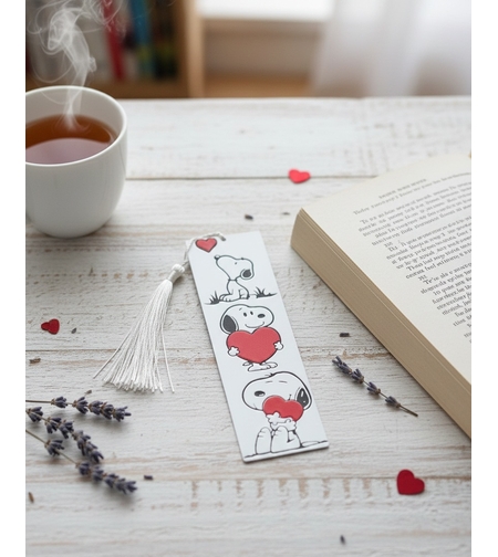 Книгоразделител,, Snoopy and love