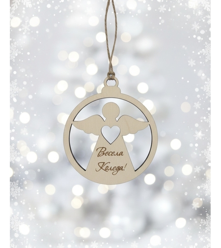 Коледна декорация,, Ангелче със сърце