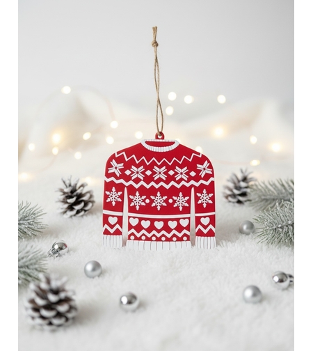 3D Коледен,, пуловер